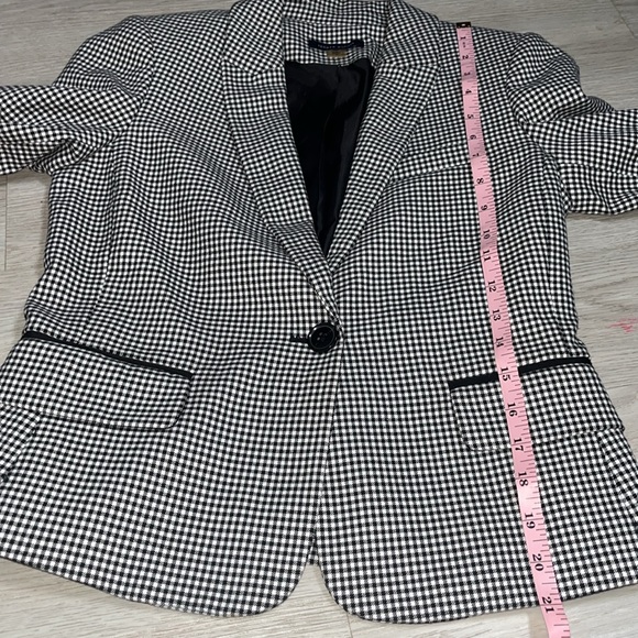 Tommy Hilfiger Black & White Checkered Blazer 0 - Picture 8 of 11